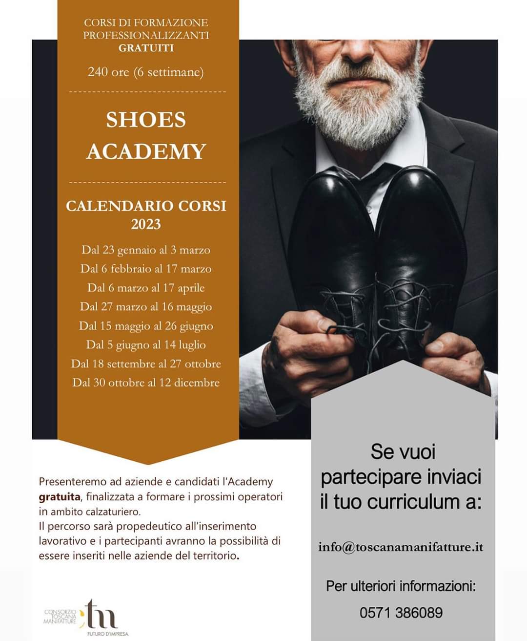 Calendario corsi 2023 Shoes Accademy