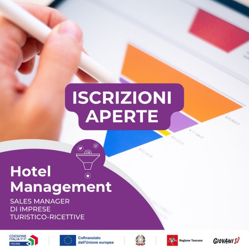 HOTEL MANAGEMENT - SALES MANAGER DI IMPRESE TURISTICO-RICETTIVE sc 18 ottobre 2023