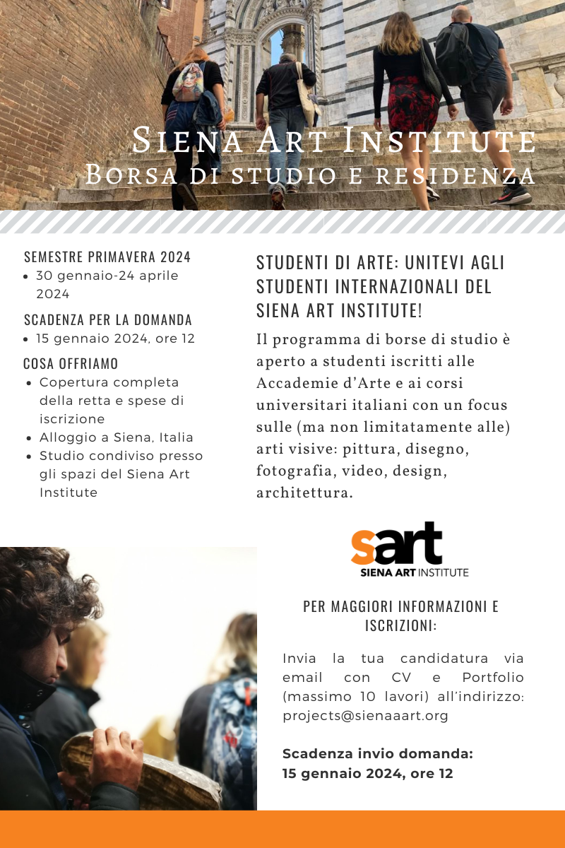 Borsa di studio Siena Art Institute