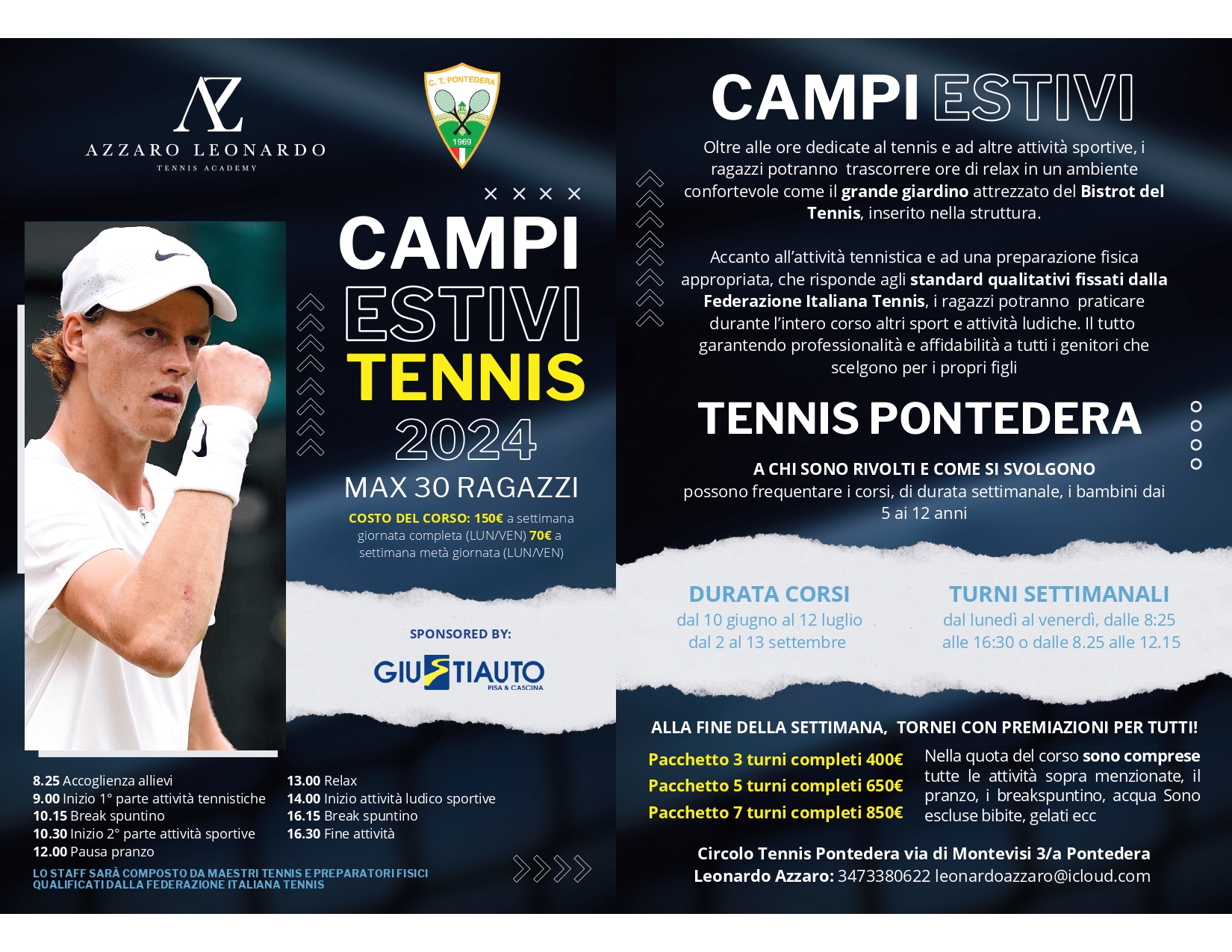 Campi Estivi Tennis 2024