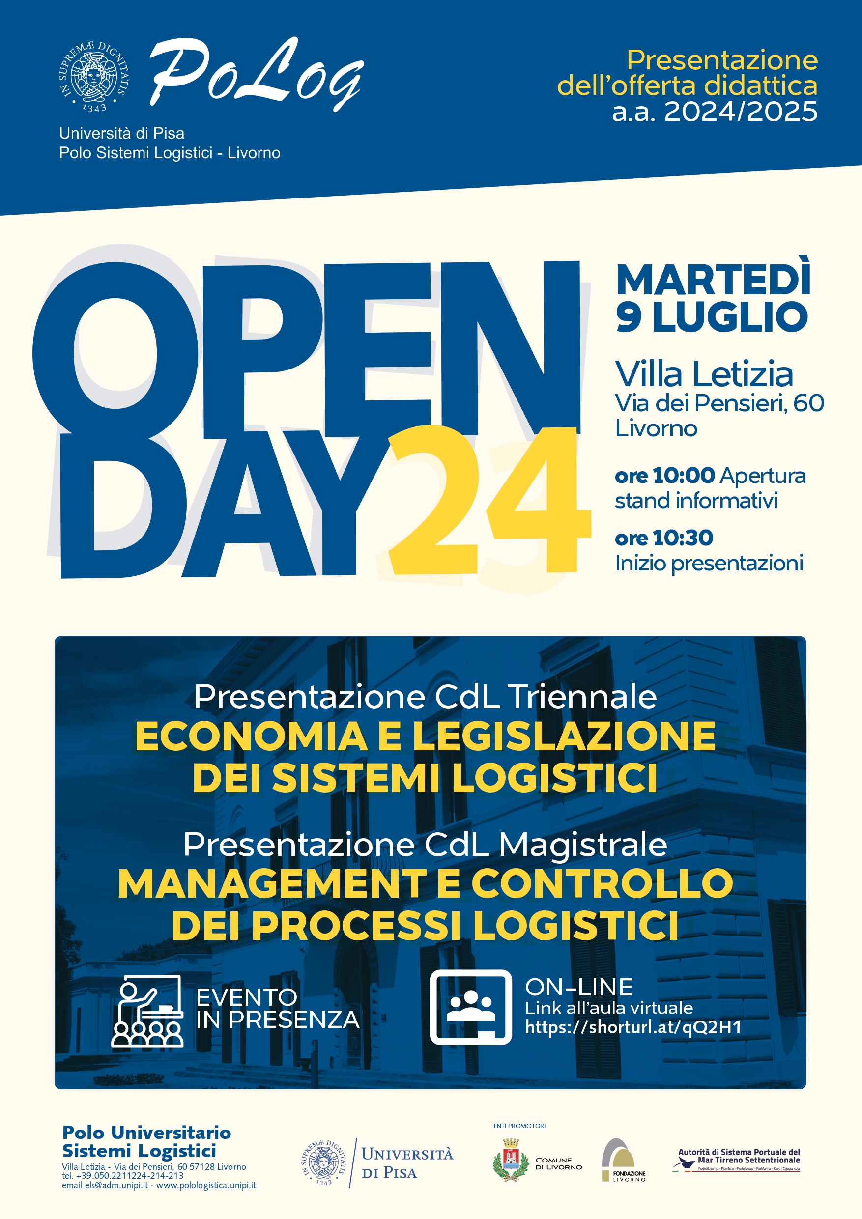 Open Day Polo Universitario Sistemi Logistici (Livorno)