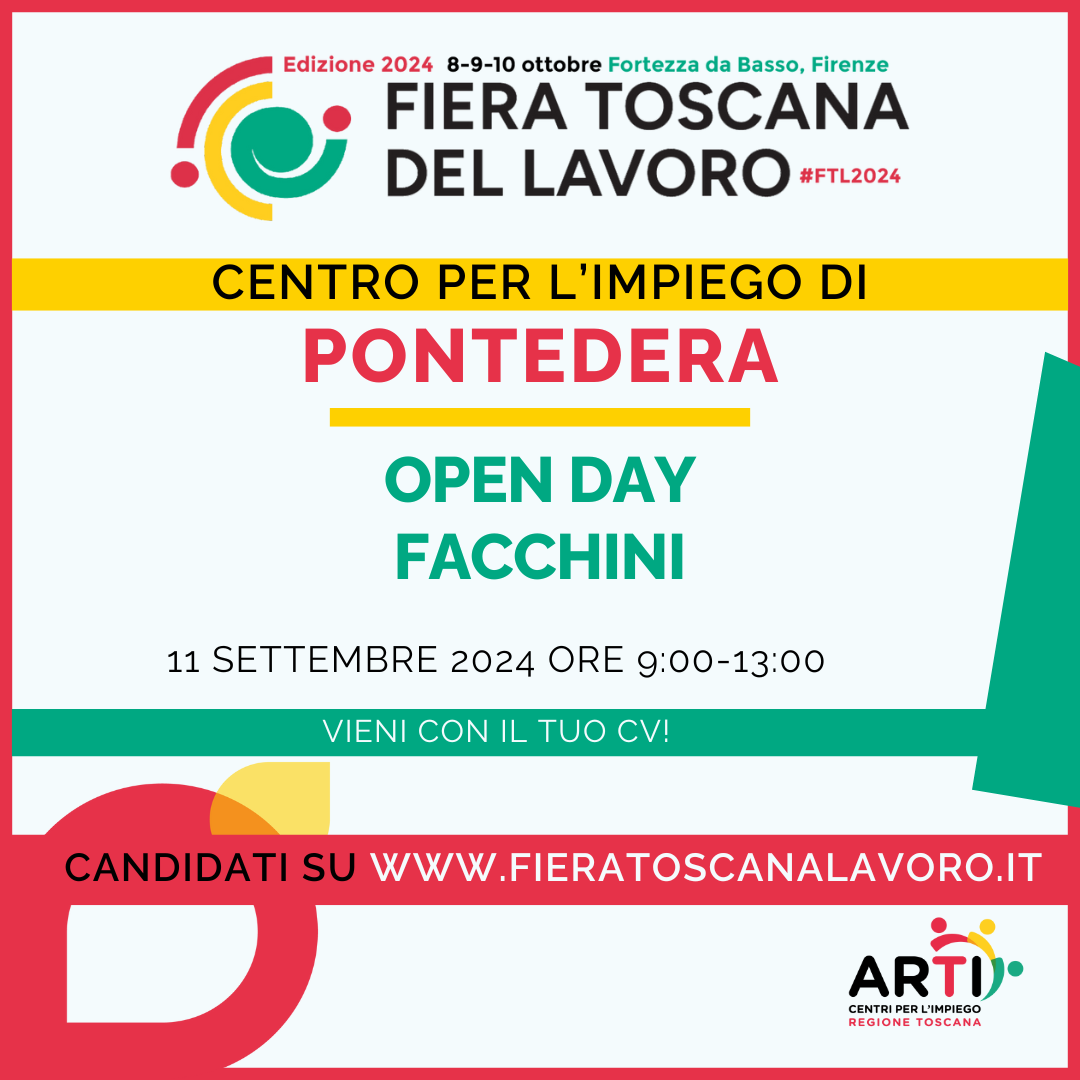 OPEN DAY FACCHINI - Centro impiego Pontedera 