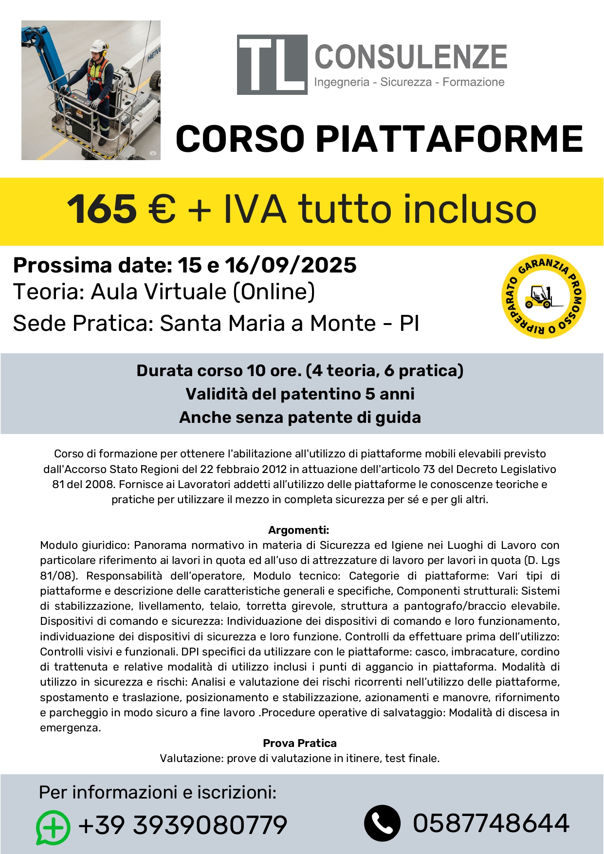 CORSO PIATTAFORME