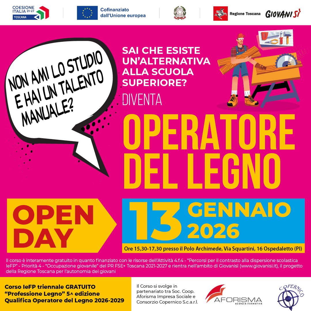 OPEN DAY - IEFP Operatore del legno 
