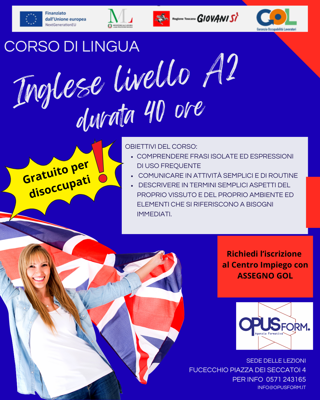 corso gratuito Inglese A2
