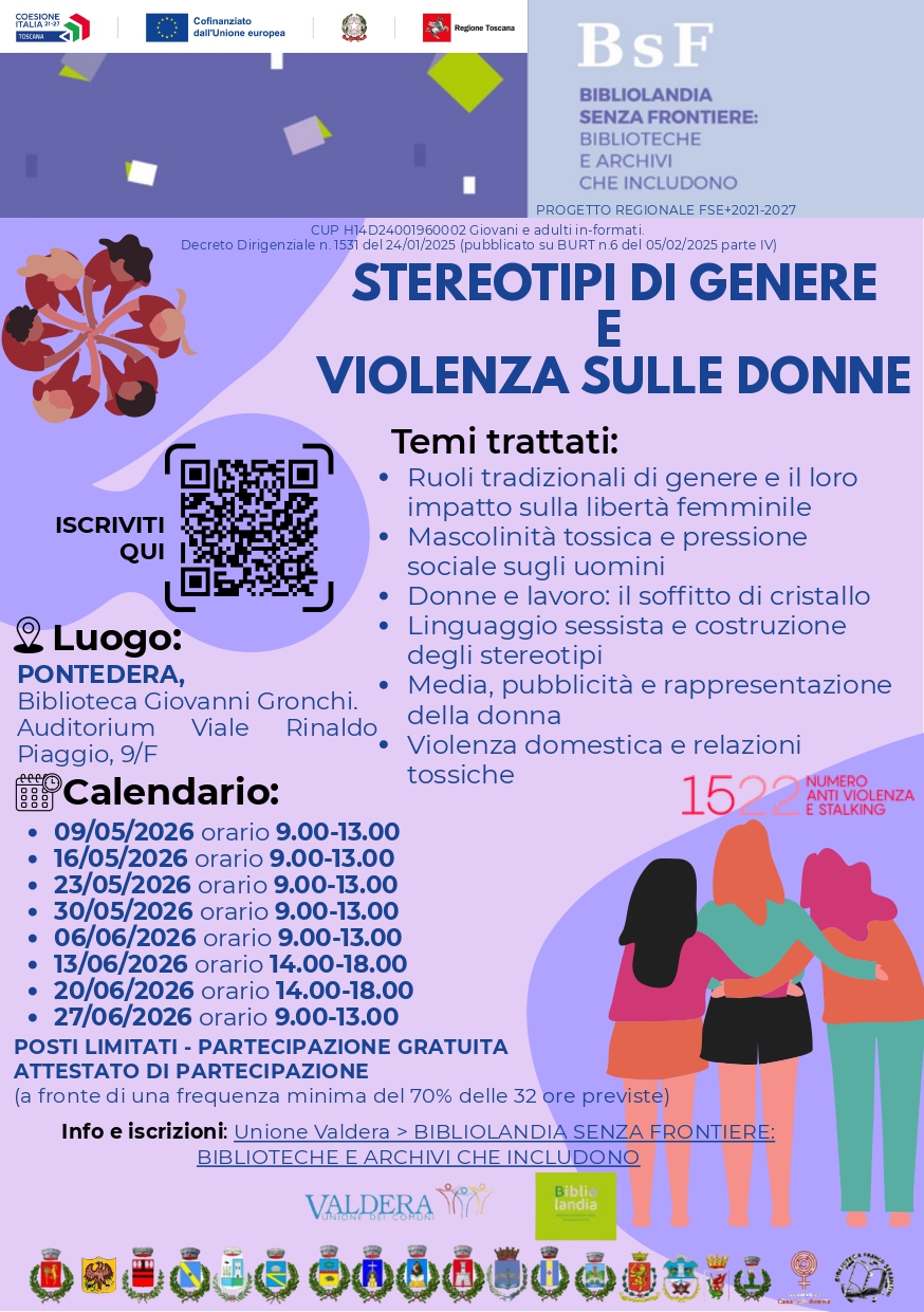 Stereotipi di genere e violenza sulle donne Pontedera