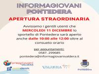 APERTURA STRAORDINARIA Informagiovani Pontedera