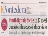 Il Tirreno Pontedera "Punti digitali facili: in 17 mesi quasi 6 mila accessi"