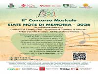 Concorso musicale "Siate Note di Memoria 2026"