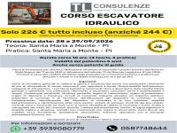 Corso Macchine Movimento Terra (Escavatore Idraulico)