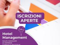 HOTEL MANAGEMENT - SALES MANAGER DI IMPRESE TURISTICO-RICETTIVE sc 18 ottobre 2023